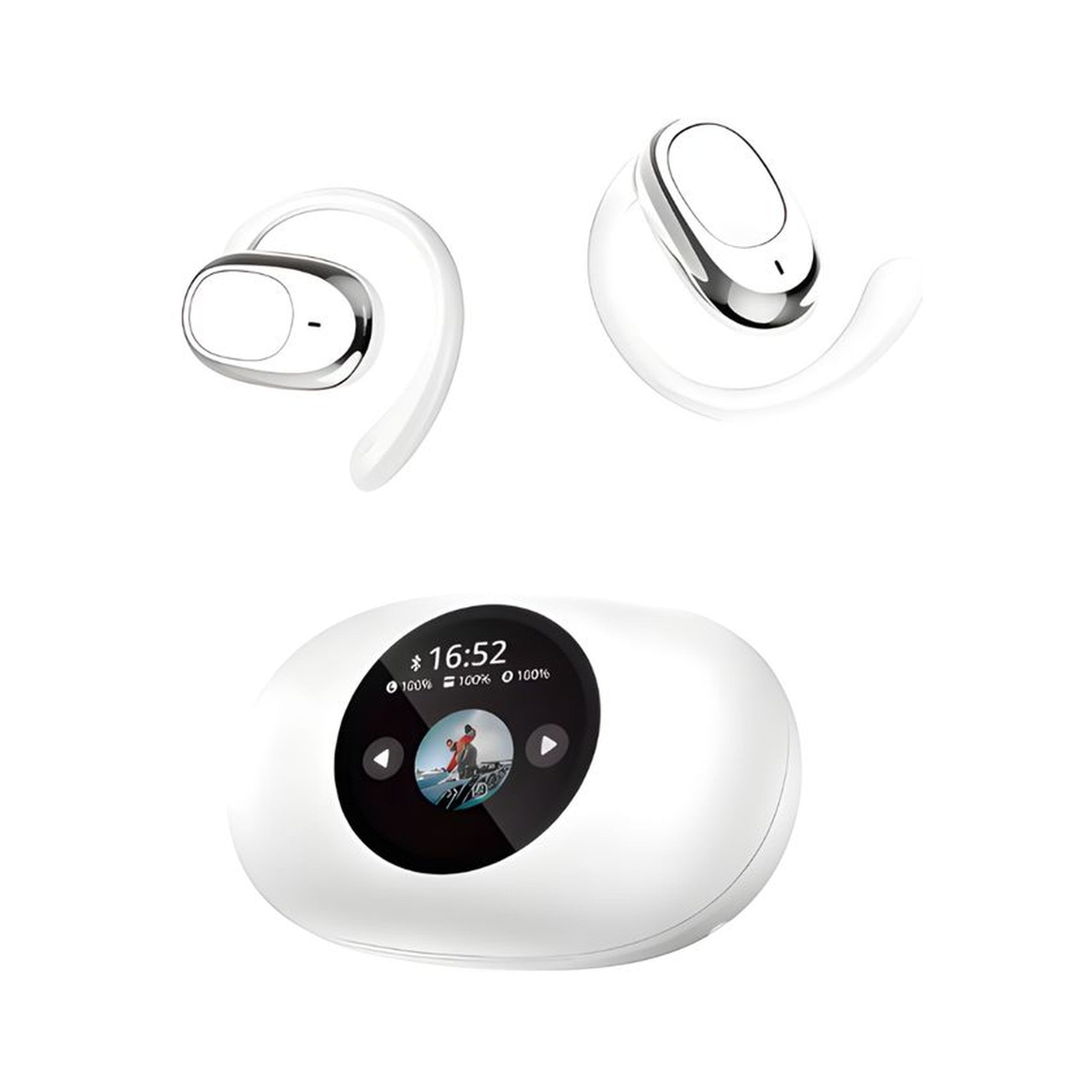 Disfruta de música, podcasts y llamadas con los audífonos Bluetooth YX39. Su estuche de carga con pantalla digital te muestra el nivel de batería en tiempo real.