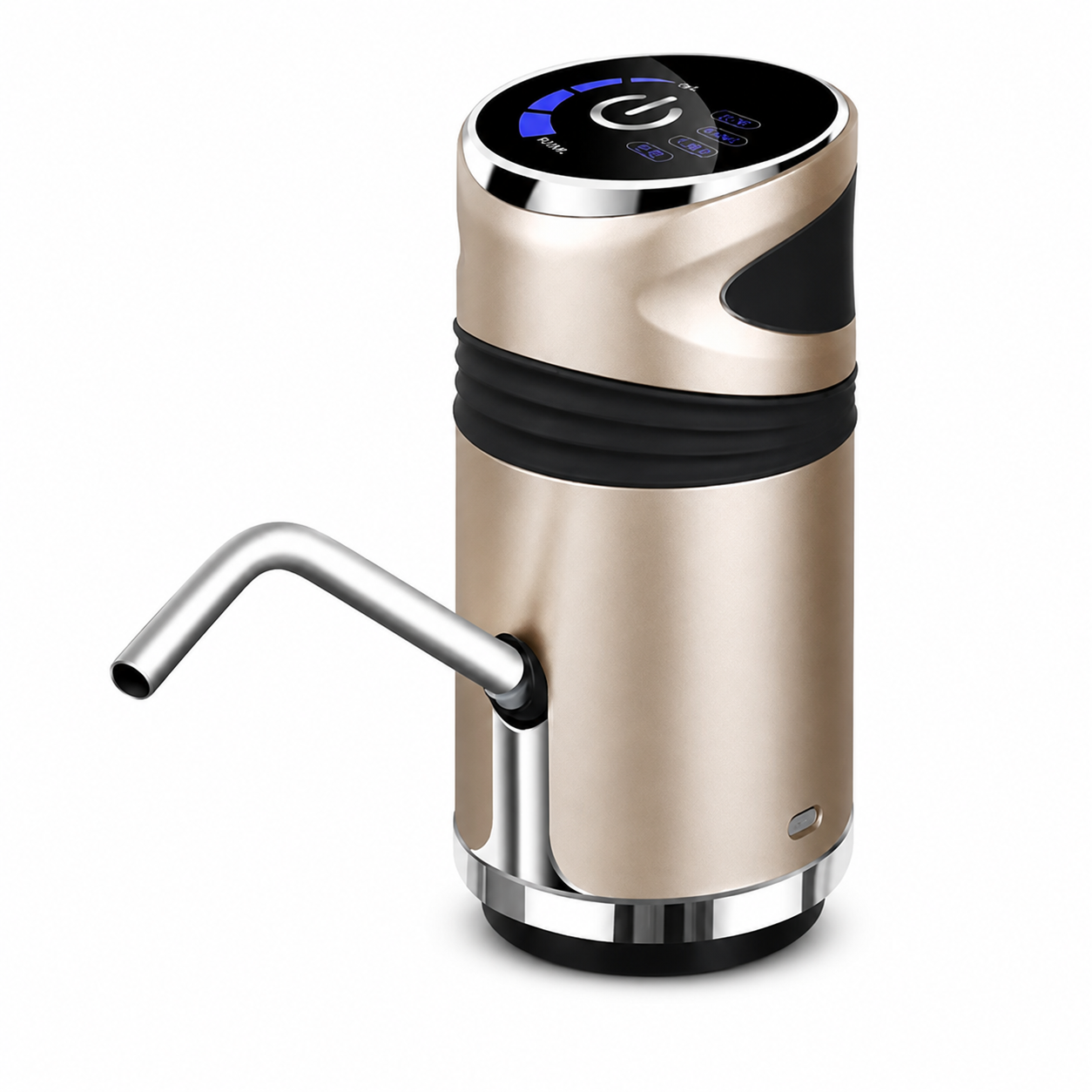 Sacar agua del botellón nunca fue tan fácil. Este dispensador automático recargable se coloca sobre el botellón y entrega agua con un solo toque, sin levantar peso ni derramar.